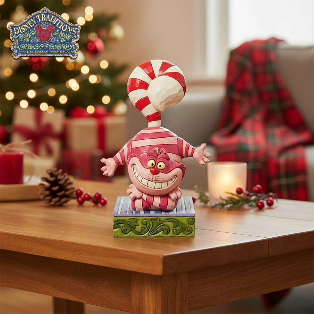 チェシャ猫 キャンディケイン 11.4cm 不思議の国のアリス クリスマス | ディズニー トラディ ...