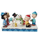 【スーパーSALE割引】 ピーナッツ ギャング 雪だるまつくろう 13cm クリスマス | ジムショア ピーナッツ グッズ フィギュア 人形 置物 彫刻 正規輸入品(3)