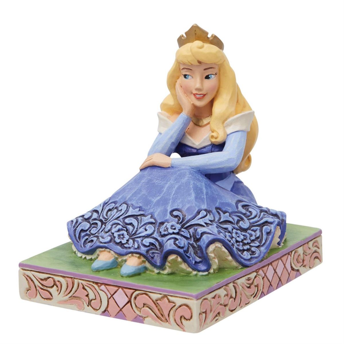 オーロラ姫 お座りポーズ 8.5cm 眠れる森の美女 | ディズニー グッズ フィギュア 大人向け 人形 置物 彫刻 ジムショ…