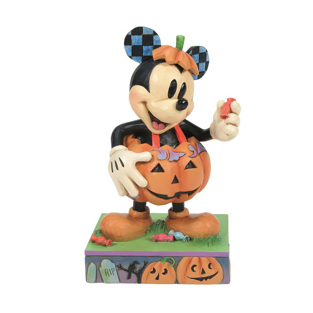 ミッキー パンプキン コスチューム 15.5cm ハロウィン | ディズニー グッズ フィギュア 大人向け 人形 置物 彫刻 ジムショア ディズニー トラディションズ トラディション JIM SHORE DISNEY TRADITIONS 正規輸入品のサムネイル