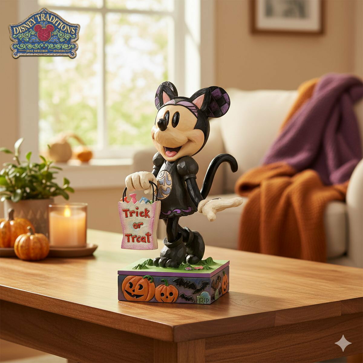 ミニー 黒猫 コスチューム 15.5cm ハロウィン | ディズニー トラディションズ ジムショア  ...