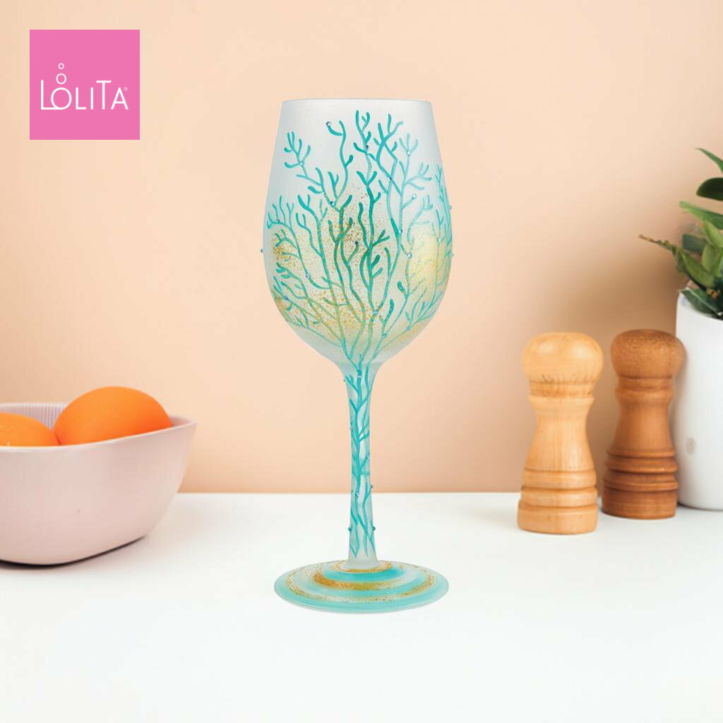 Lolita ワイングラス Under the Sea 22.4cm アンダー・ザ・シー | かわいい おしゃれ ポップ モダン デザイン食器 アート ロリータ・ヤンシー 正規輸入品