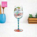 Lolita ワイングラス Life On Vacation 22.4cm すてきな休暇 | かわいい おしゃれ ポップ モダン デザイン食器 アート ロリータ・ヤンシー 正規輸入品