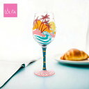 Lolita ワイングラス Tropical Gateway 22.4cm 南国への玄関口 | かわいい おしゃれ ポップ モダン デザイン食器 アート ロリータ・ヤンシー 正規輸入品