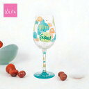 Lolita ワイングラス My Mom Friend 22.4cm 母であり、友達であり | かわいい おしゃれ ポップ モダン デザイン食器 アート ロリータ・ヤンシー 正規輸入品