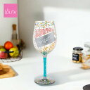 Lolita ワイングラス Birthdays Are Confetti 22.4cm バースディは紙吹雪で | かわいい おしゃれ ポップ モダン デザイン食...