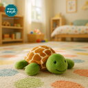 メリーマイヤー パファーベリー タートル 7cm 亀 | ぬいぐるみ ナチュラルカラー 動物 どうぶつ ファーストトイ ベビー 赤ちゃん こども Mary Meyer 正規輸入品