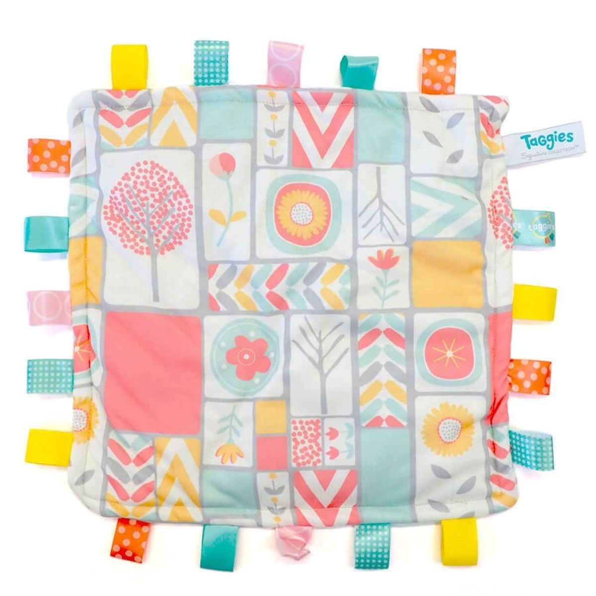 メリーマイヤー タギーズ コンフィブランケット カラーブロック 30cm | 毛布 タオル ベビー 赤ちゃん 0歳 用品 安全 Mary Meyer 正規輸入品