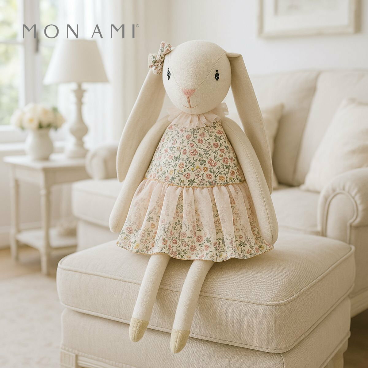 乐天商城 - 【スーパーSALE割引】 マイドリー バニー バックパック 55cm ウサギ | モナミ ぬいぐるみ 雑貨 アート デザイン かわいい ファーストトイ ギフト プレゼント Mon Ami 正規輸入品