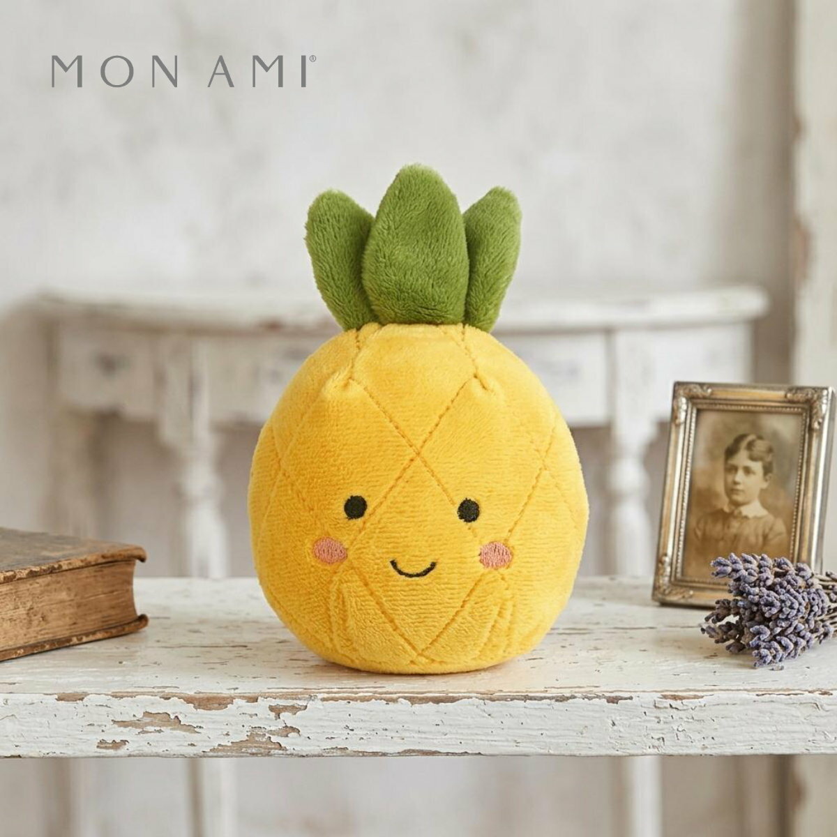 乐天商城 - 【スーパーSALE割引】 センティッド パイナップル 12.5cm | モナミ ぬいぐるみ 雑貨 アート デザイン かわいい ファーストトイ ギフト プレゼント Mon Ami 正規輸入品