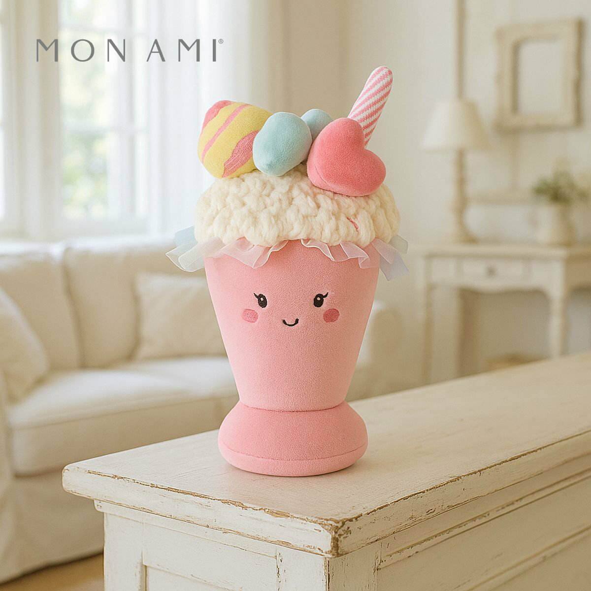 乐天商城 - 【スーパーSALE割引】 スイート トリート ミルクシェイク 24cm | モナミ ぬいぐるみ 雑貨 アート デザイン かわいい ファーストトイ ギフト プレゼント Mon Ami 正規輸入品