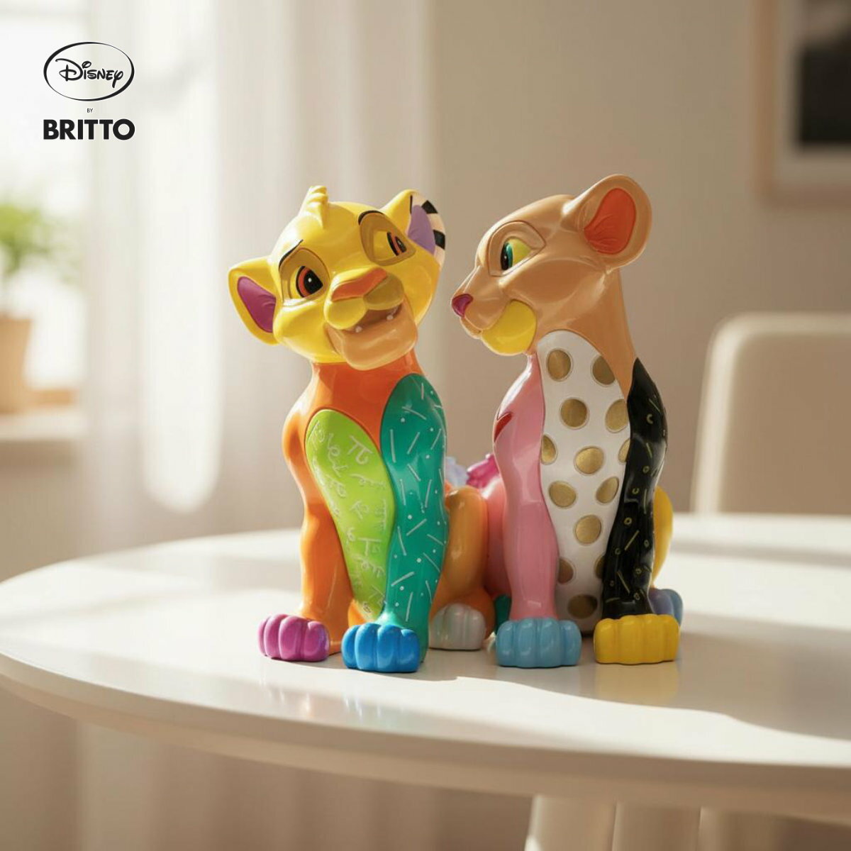 乐天商城 - 【スーパーSALE割引】 シンバ&ナラ ポップ 15.2cm | ロメロ・ブリット Romero Britto デザイン アート 正規輸入品
