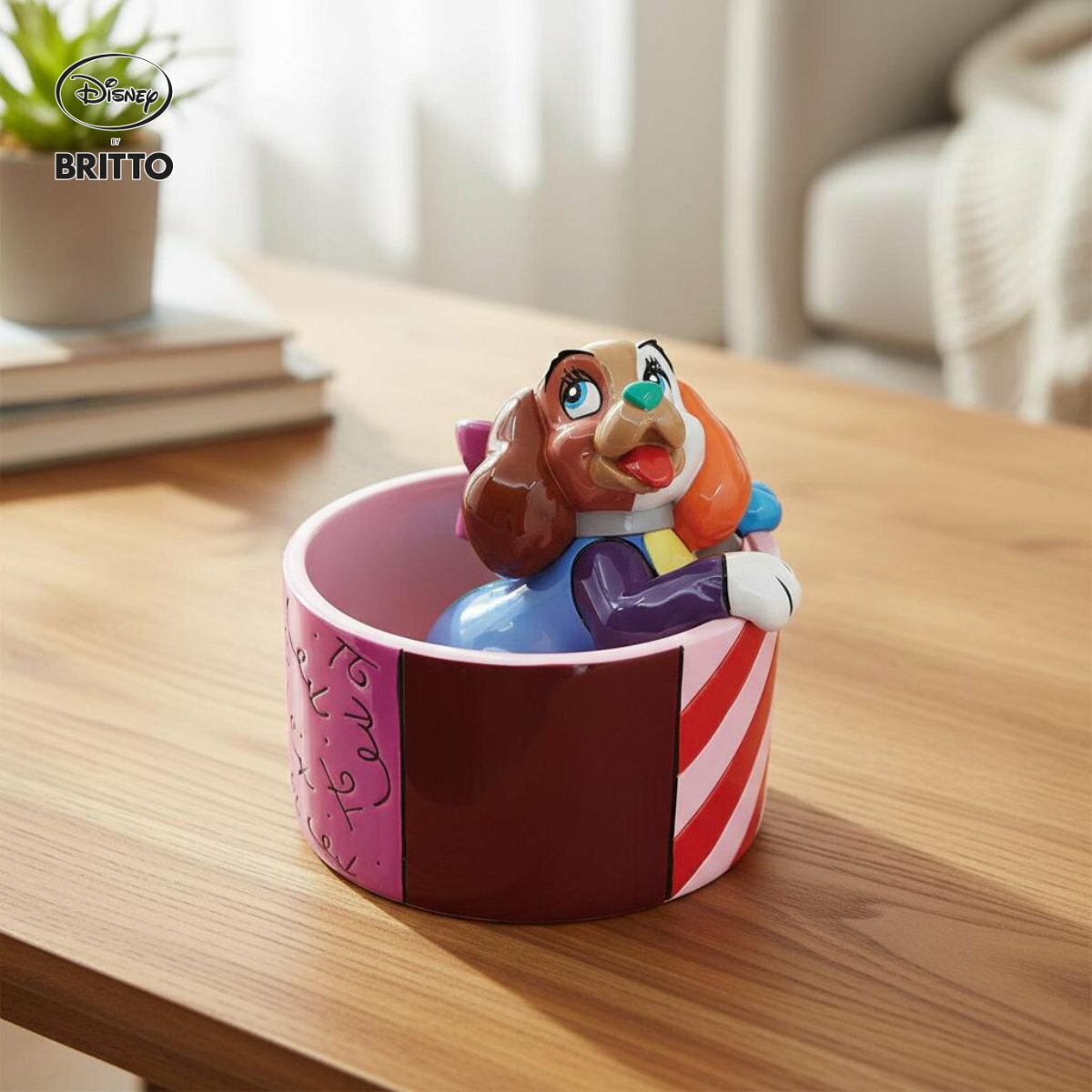 乐天商城 - 【スーパーSALE割引】 レディ 70周年アニバーサリー ミニ 17.1cm | ロメロ・ブリット Romero Britto デザイン アート 正規輸入品
