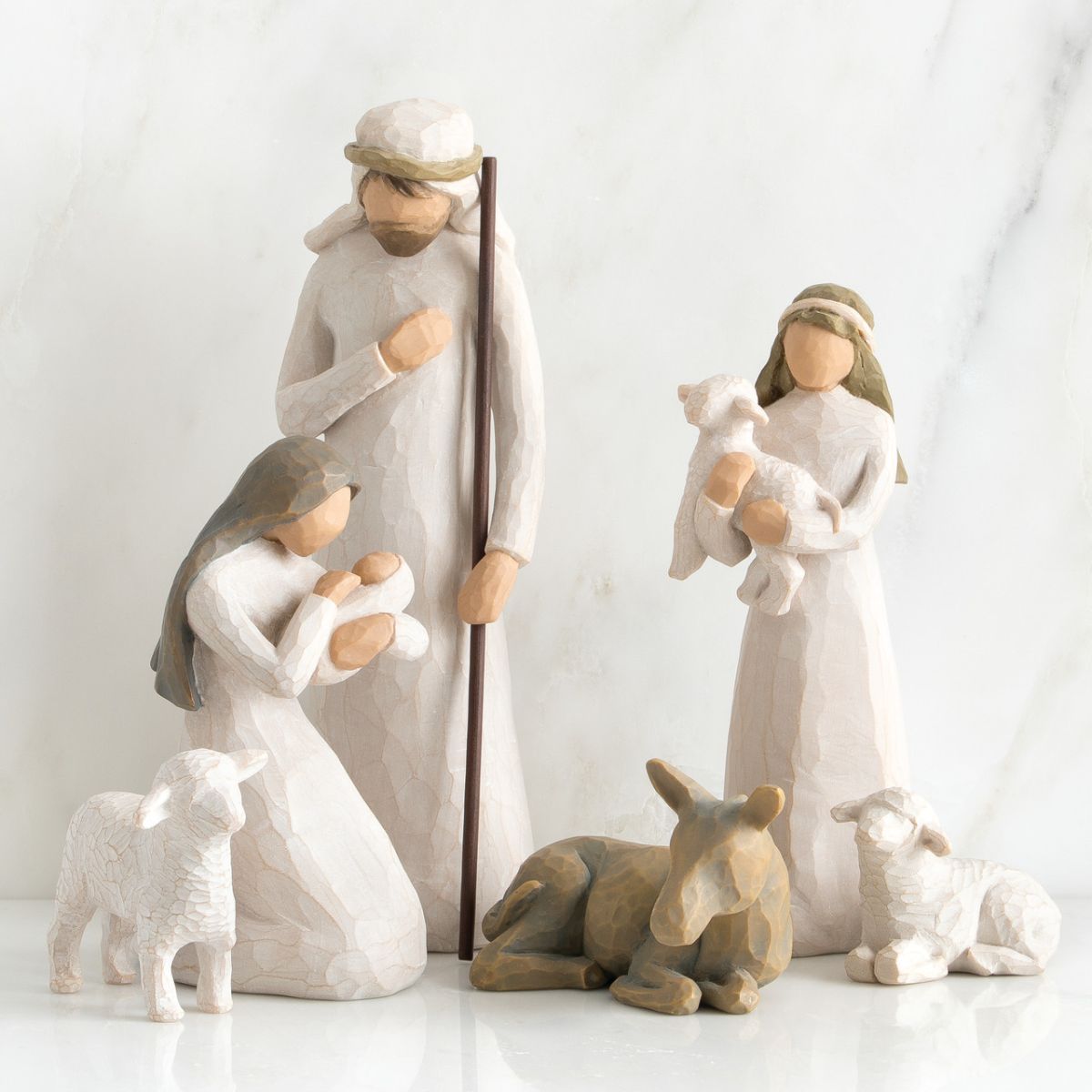 ウィローツリー Nativity - 降誕 24cm | キリスト 降誕セット 馬小屋セット ナティビティ プレゼピオ 置物 彫刻 人形 インテリア スーザン・ローディ 正規輸入品のサムネイル
