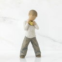 ウィローツリー彫像 Heart of Gold - 黄金の精神 14cm ハート 子供 少年 | おしゃれ 置物 彫刻 人形 インテリア スーザン・ローディ 正規輸入品