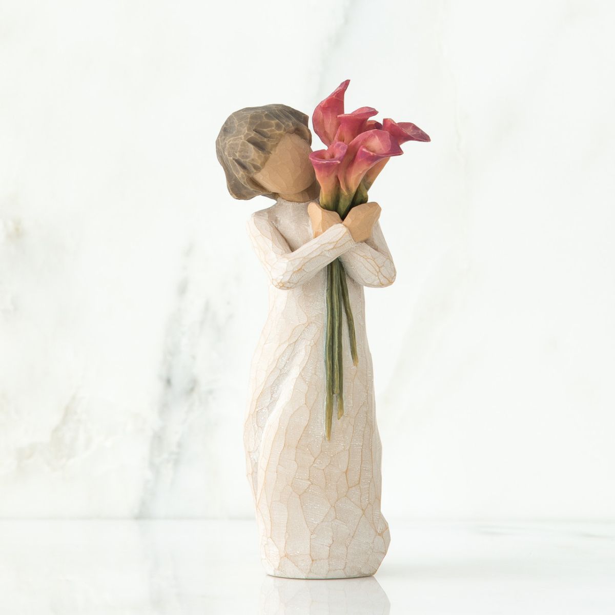 ウィローツリー彫像 Bloom - 花盛り 14cm 少女 | おしゃれ 置物 彫刻 人形 インテリア スーザン・ローディ 正規輸入品