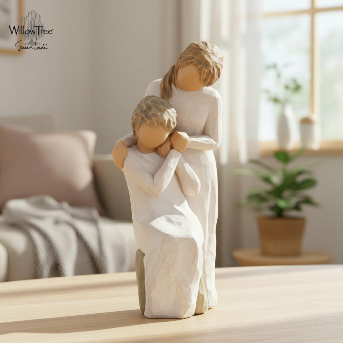 ウィローツリー 彫像 Loving My Mother - 大好きなお母さん 16.5cm 2人組 親子 | おしゃれ 置物 彫刻 人形 インテリア スーザン・ローディ 正規輸入品