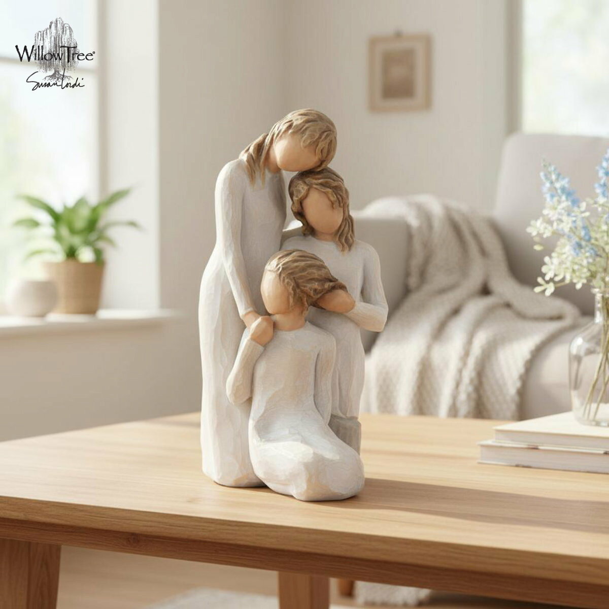 ウィローツリー彫像 Our Healing Touch - 癒しの触れ合い 16cm 3人組 大人の ...