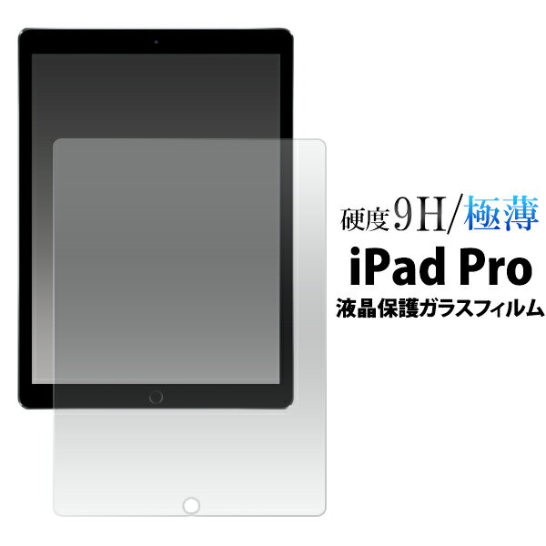 【送料無料】iPad Pro 用液晶保護ガラスフィルム 12.9インチ用（クリーナーシート付）201 ...