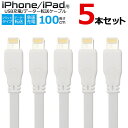 【送料無料】iPhone充電用ケーブル5本セット 100cm...