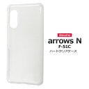 送料無料 arrows N F-51C用 ハードクリアケース ストラップホール付き ハードケース 透明 アローズn アロウズ 光沢 つやあり 艶 シンプル バック ケース 背面 カバー ストラップ穴 無地 薄型 スリム docomo ドコモ 富士通 人気 スマホケース デコ素材 落下防止