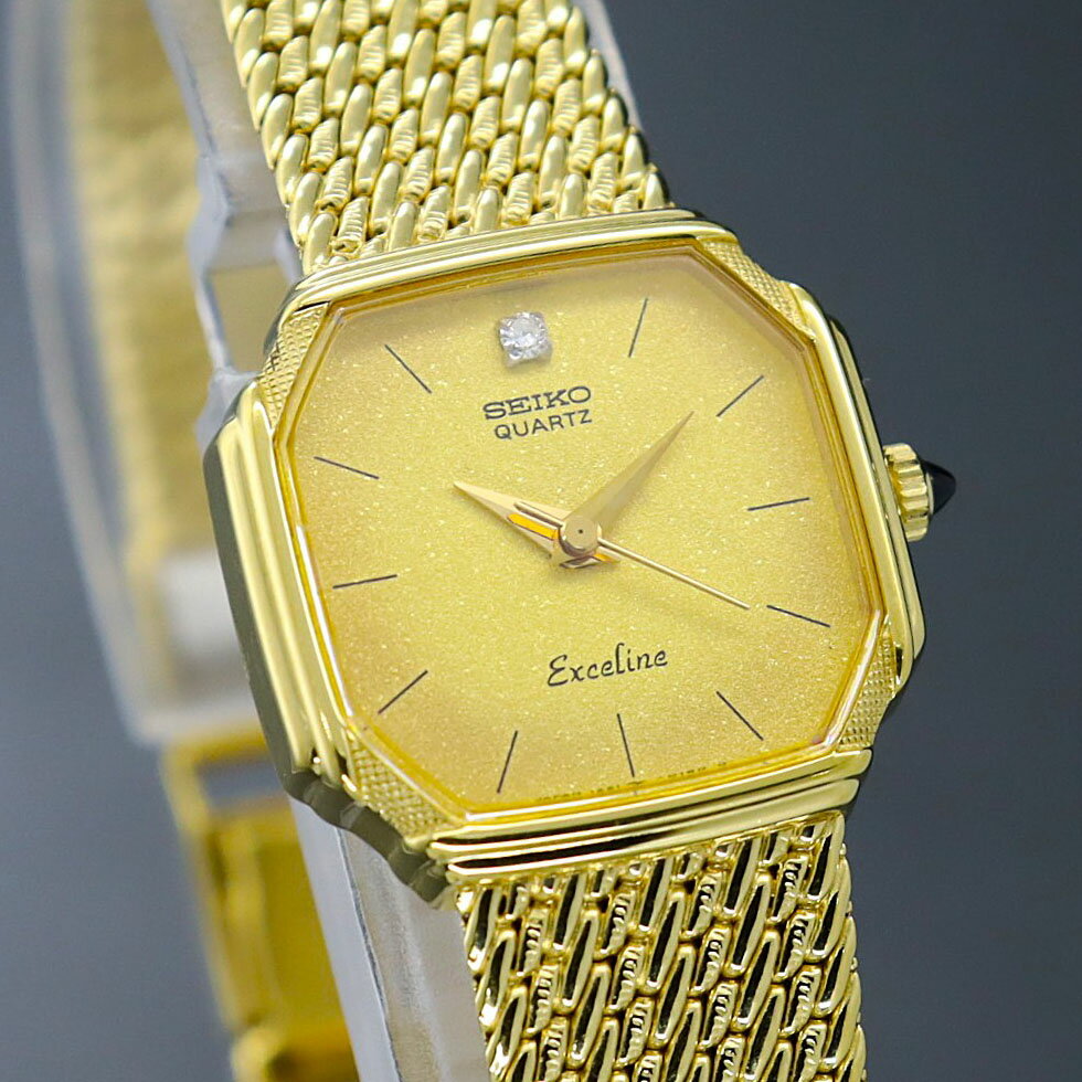 【稼働】セイコー エクセリーヌ 1221-5080 クォーツ レディー...(2)