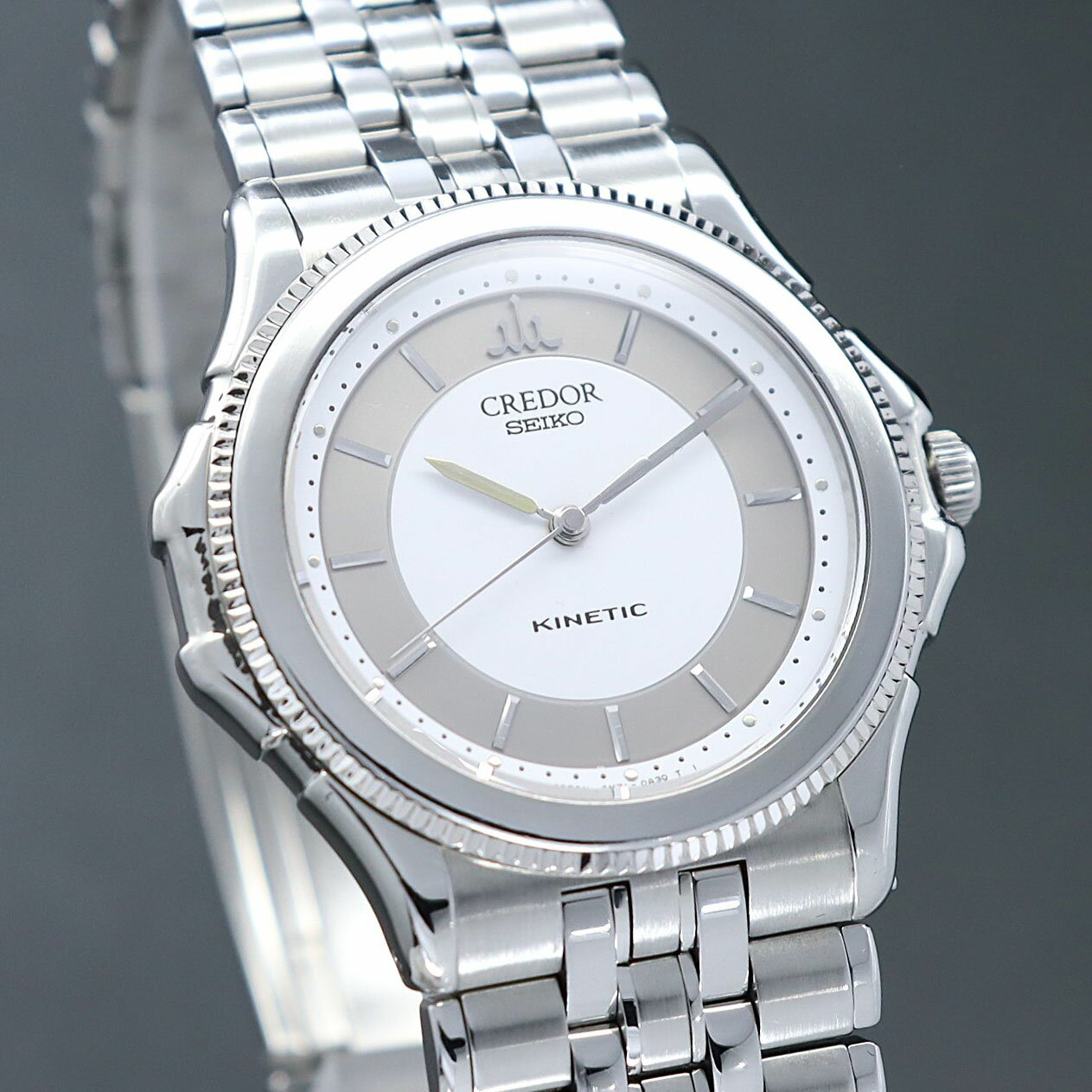 【稼働】セイコー クレドール キネティック 4M71-0A30 自動巻...(2)