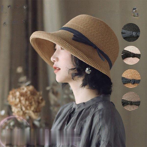 樂天商城 - 帽子 麦わら帽子 レディース 夏 UVカット UV つば広 日よけ 小顔 春夏 紫外線対策 折りたたみ おしゃれ UV対策 暑さ対策 日焼け対策 運動会 旅行 母の日 帽子屋