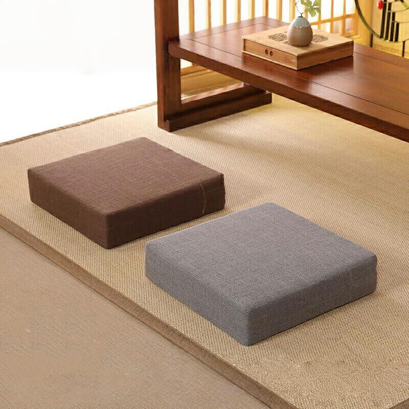 樂天商城 - 高反発 クッション 厚手 座布団 40*40*10cm 無地 四角 通気性 抜群 滑り止め 北欧 おしゃれ オフィス 椅子用 車イス 用 座る用