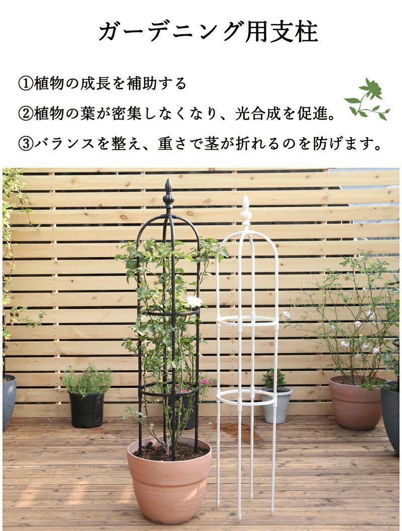 オベリスク ガーデン 支柱 トレリス ////m 操作簡単 金属製 簡易組立式 つる性植物...