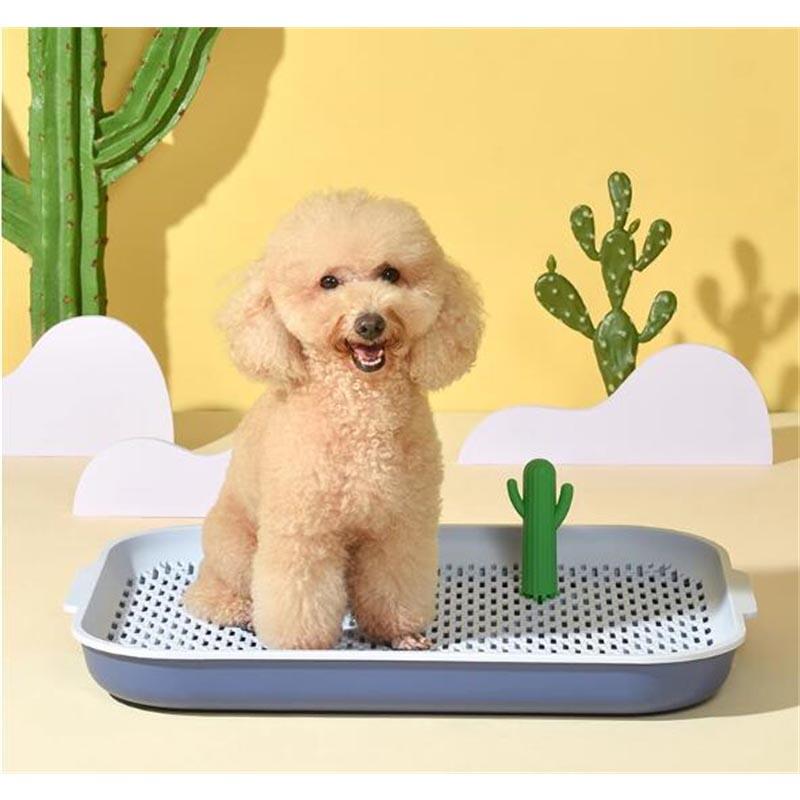 Tray Toilet Container - 犬 トイレトレー 犬 トイレ ワイド 保護掃除が簡単 ペットトイレ トレーニングトイレ メッシュトレ メッシュトレー 犬トイレトレー 柱付き 訓練しやすい 送料無料