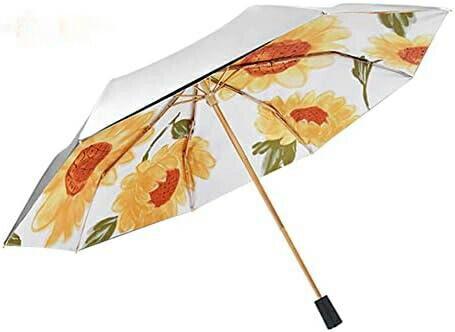 【20%OFFクーポン〜】折りたたみ傘 日傘 折りたたみ 晴雨兼用 8本骨 軽量 UVカット 紫外線遮蔽率99% UPF50+ 撥水耐風 手動開閉 折り畳み 台風対応 収納ポーチ付き ひまわり レディース