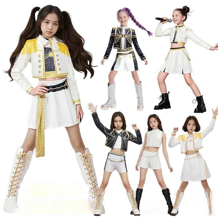 乐天商城 - 韓国 K-POP ガールズ 子供 キッズ 女の子 コスプレ衣装 ルミ ミ 衣装 コスチューム ハロウィン 仮装 ダンス 衣装 イベント パーティー 変装 子供服 キッズ服 キッズコスチューム 人気 かわ