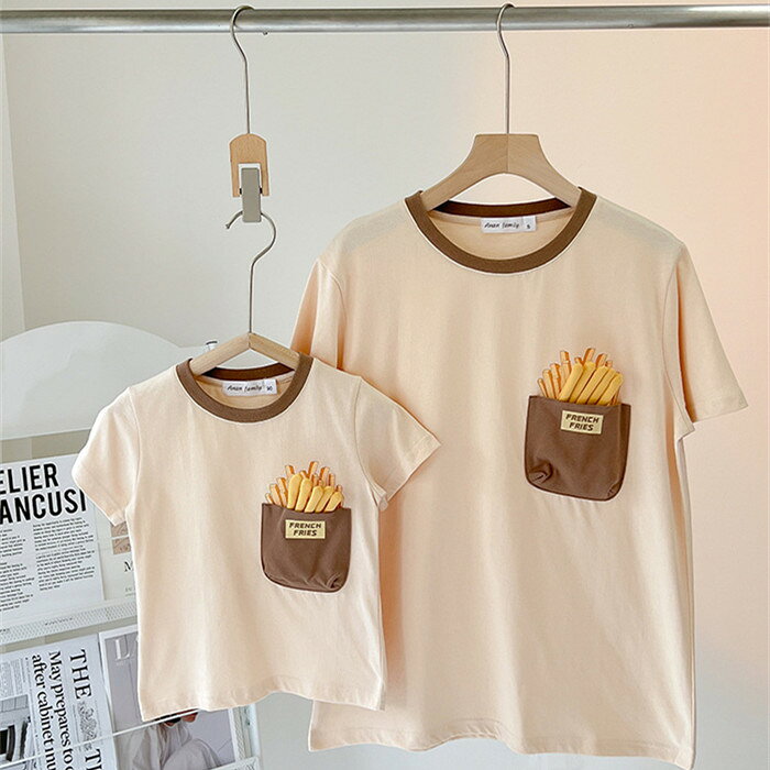 親子 ペアtシャツ 夏 親子コーデ tシャツ 半袖 親子 ペアルック 親子 セット リン...