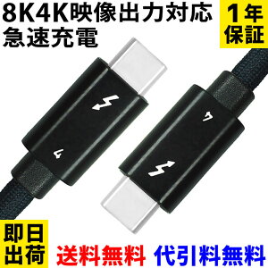 【P5倍】USB Type-c ケーブル 8K 4K 映像伝達 急速充電 100cm【1年保証 送料無料 即日出荷】WTC-CC4-BK USB 4.0 タイプc Thunderbolt 4 互換 映像（最大8K 60Hz 7680x4320）充電（PD100W）データ転送（40Gbps） パソコン ノートパソコン 6153