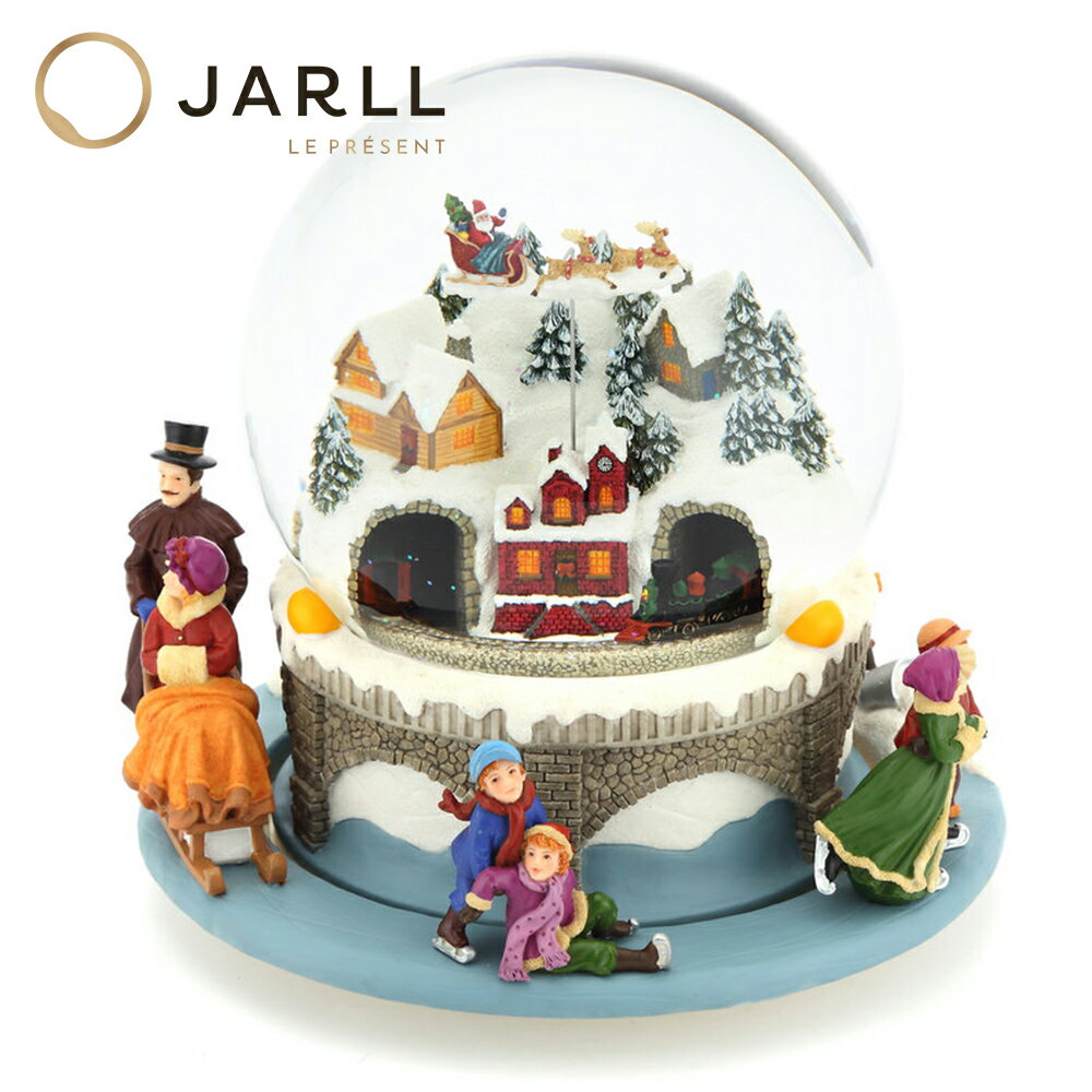 高級 スノードーム プレゼント【安心保証 送料無料 代引き無料】JARLL GG-57017 オルゴール (ぜんまい式) ライト(単三電池) 回転式 スノーグローブ スノー ドーム イルミネーション オーナメント クリスマス 結婚 祝い 贈り物 置物 飾り 母の日 6060