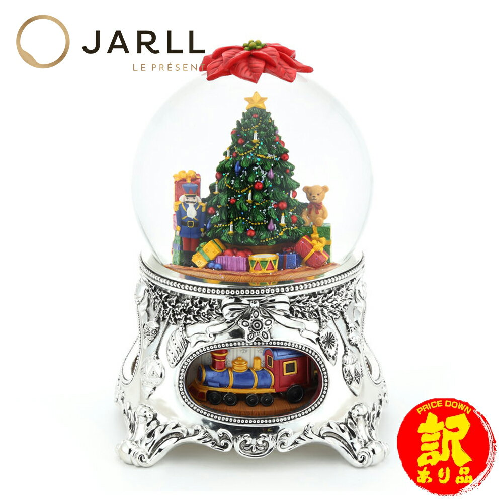 【JARLL】 スノードーム クリスマス ツリー オルゴール (ぜんまい式) 回転式 スノーグローブ イルミネーション オーナメント 贈り物 置物 GG-56055 5695