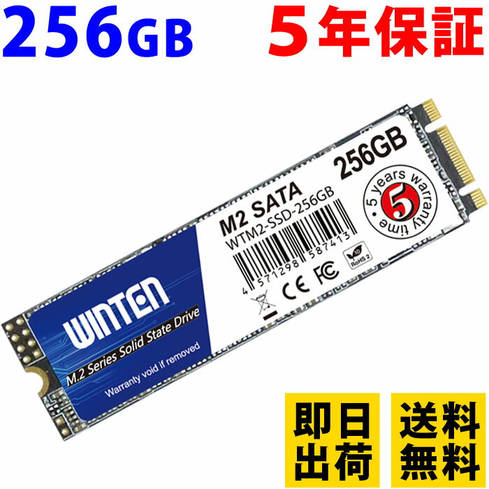 SSD M.2 256GB 5Nۏ o   hCo[t WTM2-SSD-256GB M.2 2280 SATA 3D NANDtbV Жʎ B&M Key {pbP[W  ۏ؏t G[@\ ȓd Ռɋ ^SSD 6083