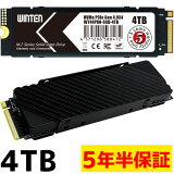 M.2 SSD 4TB M.2 2280 PCIe Gen4x4 NVMe 5ǯȾݾ ¨в ̵ ҡȥդ WT44PRO-SSD-4TB PS5ưǧѤ ߥ ® 3D NANDեå ̼ M Key ܸѥå  ݾڽդ m2 ¢SSD 6157