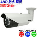 防犯カメラ 監視カメラ 屋外 NSS NSC-AHD941 100万画素 業務用 暗視 防水 IP67 AHD 定点カメラ 暗視カメラ アパート マンション ビル 店舗 送料無料 1