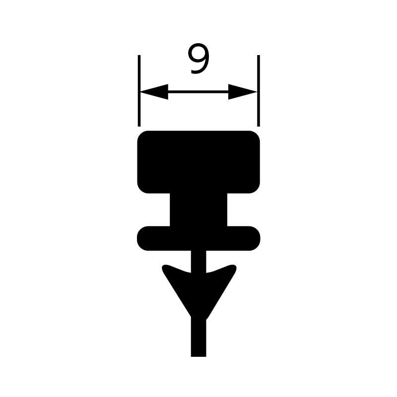 デザイン・エアロワイパー用替えゴム 9mm幅 MG-70/9