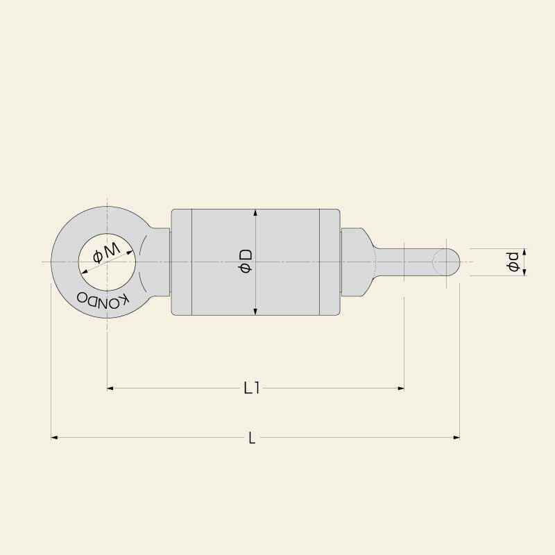 コンドーテック KTスイベル KSS-102 スイベル ワイヤーロープ用 直結 普及型 ベアリング 重機 アースドリル 吊具 吊り下げ ねじれ防止 土木 漁労 荷揚げ 資材 移動 建設 荷物 荷役 運搬