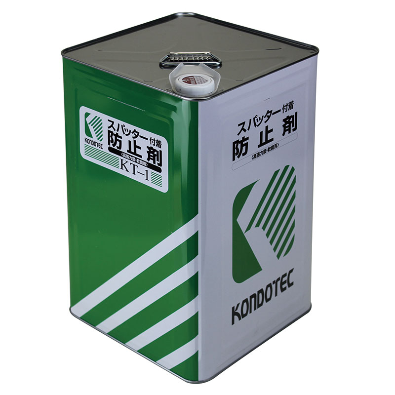 コンド-テック スパッタ防止剤 KT1 18L缶 ケミカル 溶剤 防止剤 溶接 鉄骨 建設機械 ステンレス鋼 高張力鋼 一般軟鋼 無臭 焼け付け防止 スパッタ 高電流対応 スパッタ防止 重作業 塗装前処理