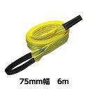 ベルトスリングE型(両アイタイプ) 幅 75mm 長さ 6m 5323(4)