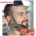 LucBuy ひげシェーパーテンプレート整形ツール、Lucbuyあごひげのための透明なスタイリングくしステンシルサイドバーン顔の毛のトリミンググルーミングガイド...