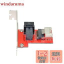 NFHK PCI-Express 4.0 Mini SASSFF-8087からSASHD SFF-8643 PCBAメスアダプタ(ブラケット付き)