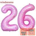Vthoviwa 40インチ バルーンアルミ26 / 62 ヘリウム風船 数字バルーン26 / 62ピンク 0123456789,10-19,20-29,30,40,50,60,70,80,90,100 誕生日 カーニバル 飾り付け記念日パーティー装飾ピンク26 / 62 男女兼用 大きい しじヘリウム