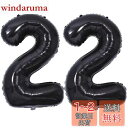 Vthoviwa 40インチ バルーンアルミ22 ヘリウム風船 数字バルーン22黒 0123456789,10-19,20-29,30,40,50,60,70,80,90,100 誕生日 カーニバル 飾り付け記念日パーティー装飾黒22 男女兼用 大きい しじヘリウム