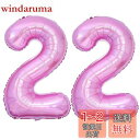 Vthoviwa 40インチ バルーンアルミ22 ヘリウム風船 数字バルーン22ピンク 0123456789,10-19,20-29,30,40,50,60,70,80,90,100 誕生日 カーニバル 飾り付け記念日パーティー装飾ピンク22 男女兼用 大きい しじヘリウム