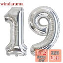 Vthoviwa 40インチ バルーンアルミ19 / 91 ヘリウム風船 数字バルーン19 / 91銀 0123456789,10-19,20-29,30,40,50,60,70,80,90,100 誕生日 カーニバル 飾り付け記念日パーティー装飾銀19 / 91 男女兼用 大きい しじヘリウム